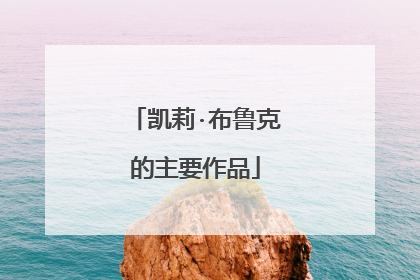 凯莉·布鲁克的主要作品