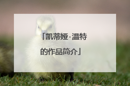 凯蒂娅·温特的作品简介