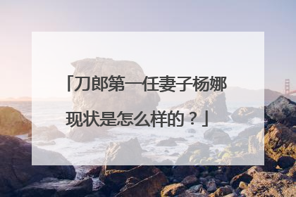刀郎第一任妻子杨娜现状是怎么样的？