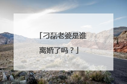 刁磊老婆是谁离婚了吗？