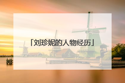 刘珍妮的人物经历