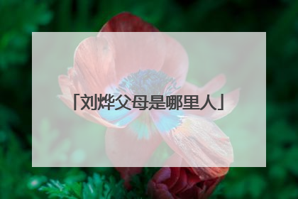 刘烨父母是哪里人