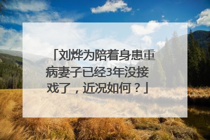 刘烨为陪着身患重病妻子已经3年没接戏了,近况如何?