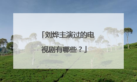 刘烨主演过的电视剧有哪些?