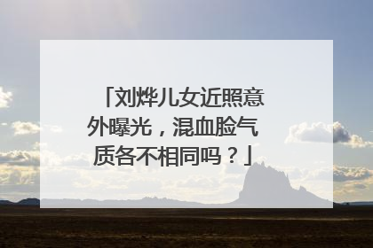 刘烨儿女近照意外曝光，混血脸气质各不相同吗？