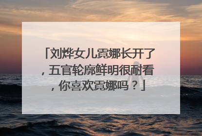 刘烨女儿霓娜长开了,五官轮廓鲜明很耐看,你喜欢霓娜吗?