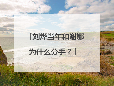 刘烨当年和谢娜为什么分手？