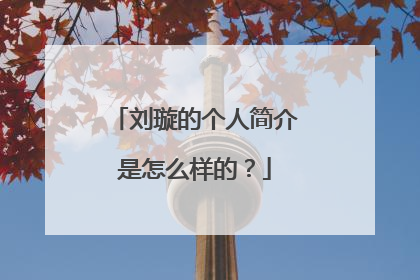 刘璇的个人简介是怎么样的？