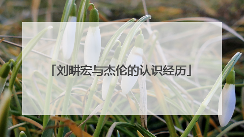 刘畊宏与杰伦的认识经历