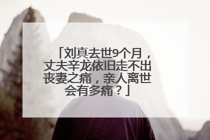 刘真去世9个月，丈夫辛龙依旧走不出丧妻之痛，亲人离世会有多痛？
