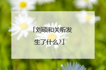 刘硕和关昕发生了什么?