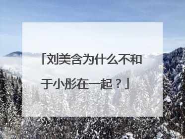 刘美含为什么不和于小彤在一起？