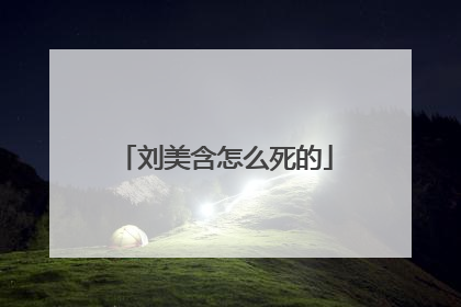 刘美含怎么死的