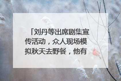 刘丹等出席剧集宣传活动,众人现场模拟秋天去野餐,他有哪些代表作?