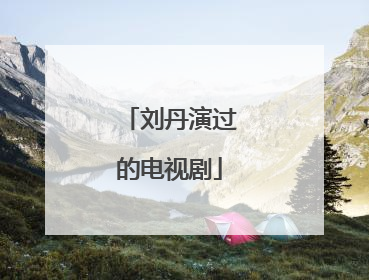刘丹演过的电视剧