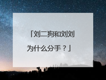 刘二狗和刘刘为什么分手？