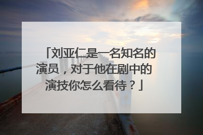 刘亚仁是一名知名的演员，对于他在剧中的演技你怎么看待？
