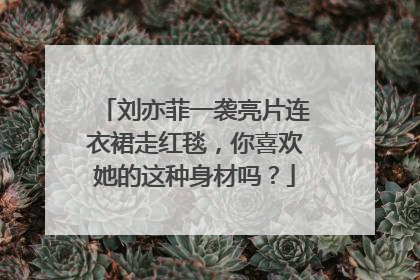 刘亦菲一袭亮片连衣裙走红毯，你喜欢她的这种身材吗？