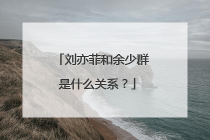 刘亦菲和余少群是什么关系?