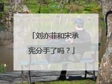 刘亦菲和宋承宪分手了吗?