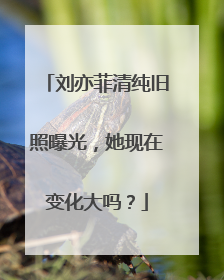 刘亦菲清纯旧照曝光,她现在变化大吗?