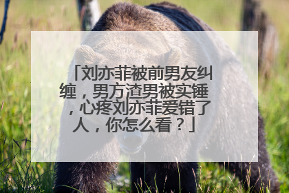 刘亦菲被前男友纠缠，男方渣男被实锤，心疼刘亦菲爱错了人，你怎么看？