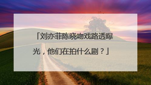 刘亦菲陈晓吻戏路透曝光，他们在拍什么剧？