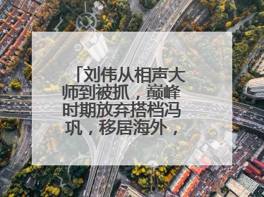 刘伟从相声大师到被抓，巅峰时期放弃搭档冯巩，移居海外，怎么回事？