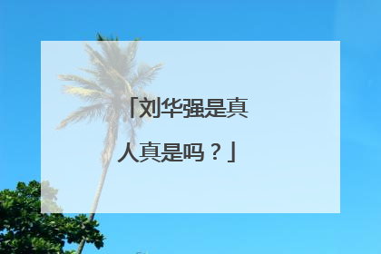 刘华强是真人真是吗？
