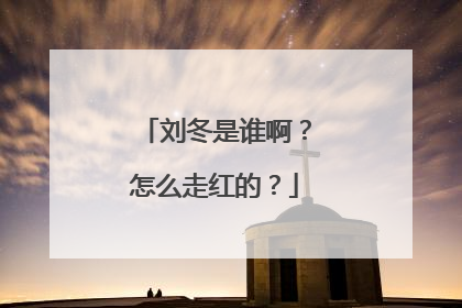 刘冬是谁啊?怎么走红的?
