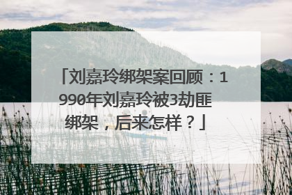 刘嘉玲绑架案回顾：1990年刘嘉玲被3劫匪绑架，后来怎样？