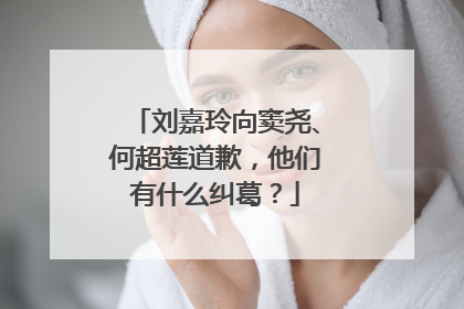 刘嘉玲向窦尧、何超莲道歉，他们有什么纠葛？