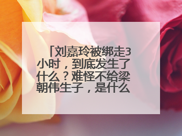 刘嘉玲被绑走3小时，到底发生了什么？难怪不给梁朝伟生子，是什么原因？