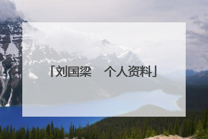 刘国梁 个人资料