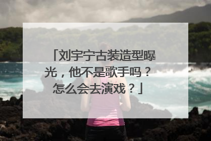 刘宇宁古装造型曝光，他不是歌手吗？怎么会去演戏？