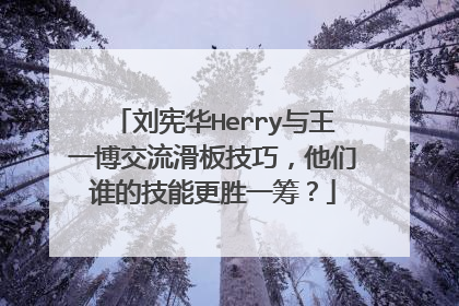 刘宪华Herry与王一博交流滑板技巧，他们谁的技能更胜一筹？