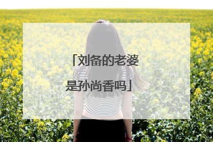 刘备的老婆是孙尚香吗