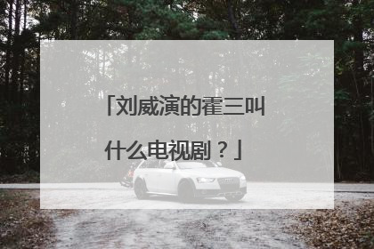 刘威演的霍三叫什么电视剧？