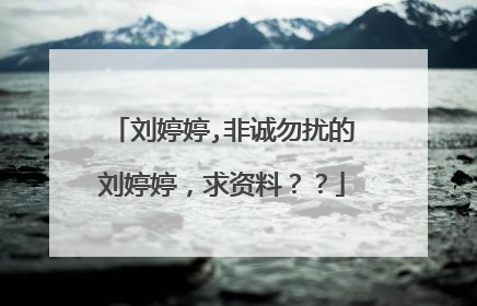 刘婷婷,非诚勿扰的刘婷婷，求资料？？