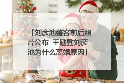 刘彦池整容前后照片公布 王励勤刘彦池为什么离婚原因