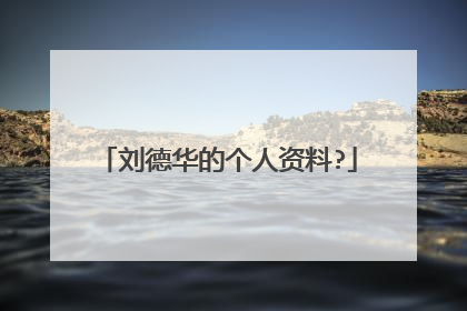 刘德华的个人资料?