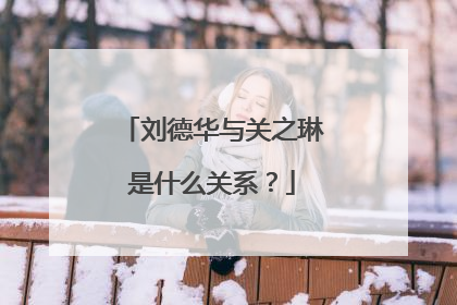 刘德华与关之琳是什么关系?