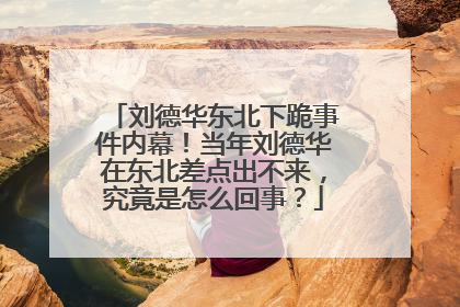 刘德华东北下跪事件内幕!当年刘德华在东北差点出不来,究竟是怎么回事?