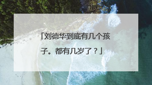 刘德华到底有几个孩子。都有几岁了？