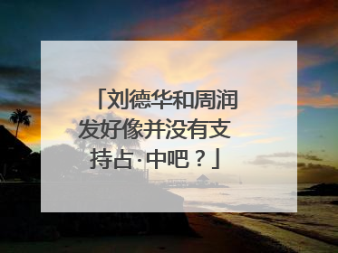 刘德华和周润发好像并没有支持占·中吧？