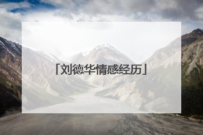 刘德华情感经历