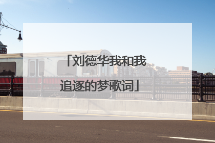 刘德华我和我追逐的梦歌词