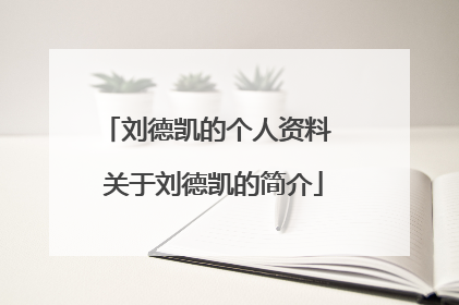 刘德凯的个人资料 关于刘德凯的简介