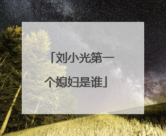 刘小光第一个媳妇是谁
