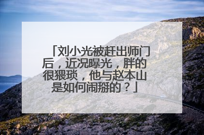 刘小光被赶出师门后，近况曝光，胖的很猥琐，他与赵本山是如何闹掰的？